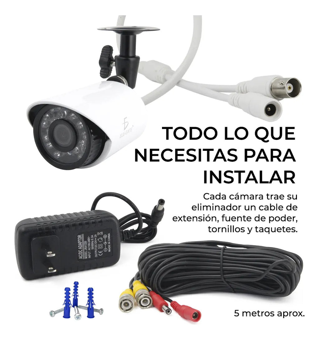 Kit de videovigilancia con 16 cámaras cctv y dvr