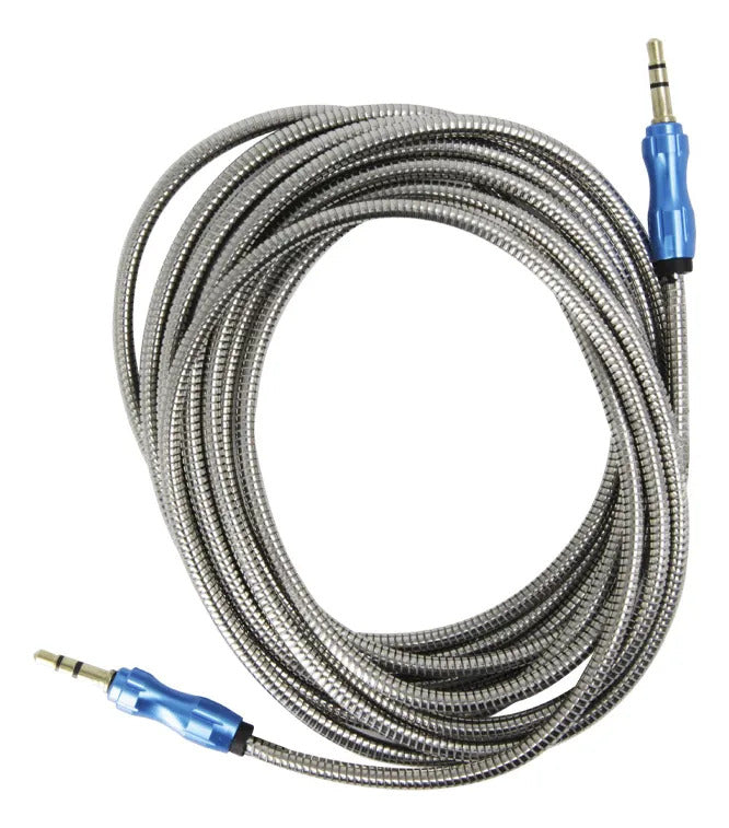 Cable Auxiliar Audio 3.5 Metalico 3 Metros
