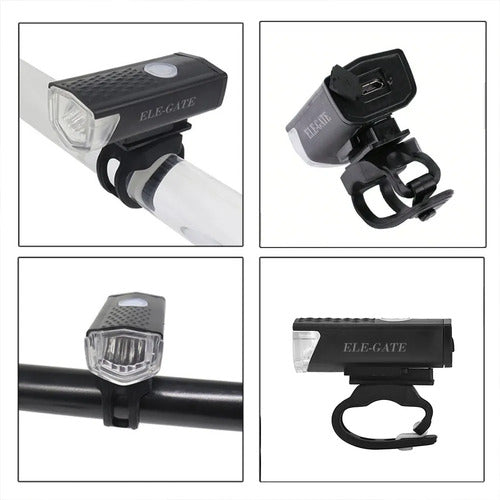 Luz Led Recargable Para Bicicleta Impermeable