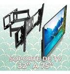 Soporte Para Tv De 35 A 75 Pulgadas Doble Brazo Extensible
