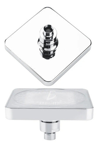 Cabezal De Ducha Led Rgb De 15 Cm Con Indicador De