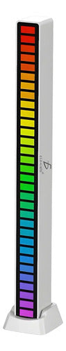 Barra Luz Led Rgb Reactiva Al Sonido Indicador De Nivel De