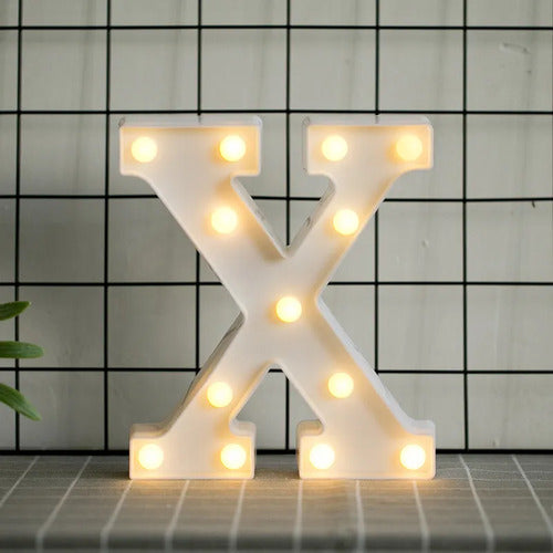 LED letras x 3D luces foco lampara decora abecedario