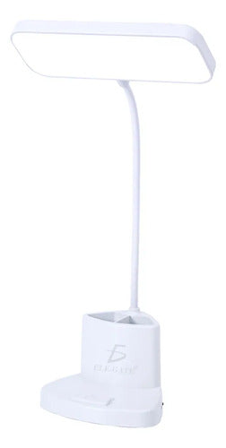 Lámpara De Escritorio Usb Con Brazo Ajustable Y Puerto De