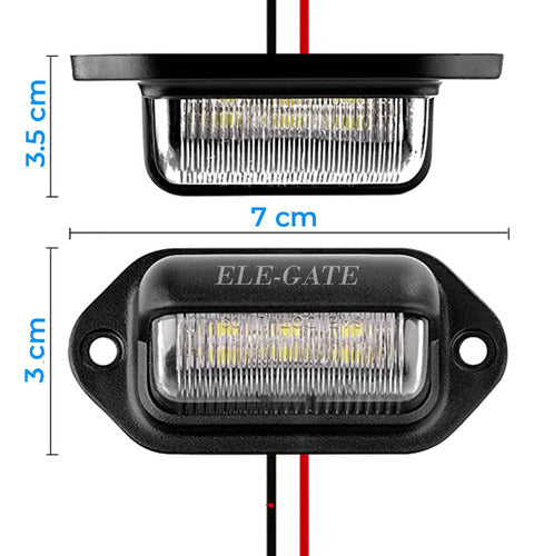 Luz Led De 12v Para Placa De Matrícula Exterior Y Interior