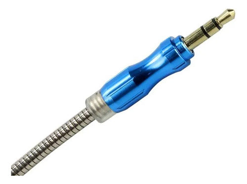 Cable Auxiliar Audio 3.5 Metalico 3 Metros