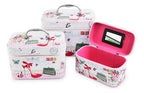 Cosmetiquera Neceser Estampado Kit De 3 Pzas