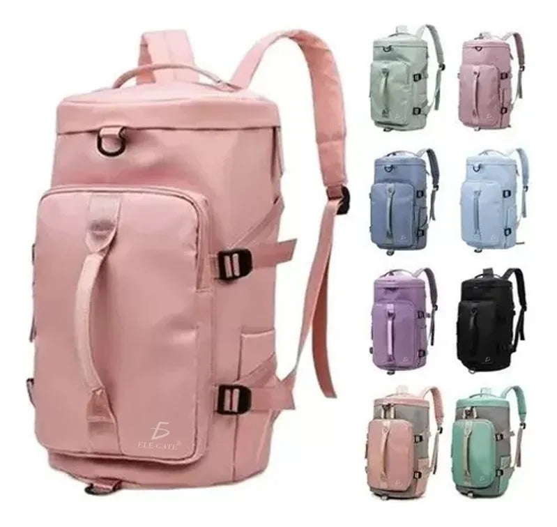Mochila Con Compartimento Para Zapatos Para Nadar Yoga Y Rosa