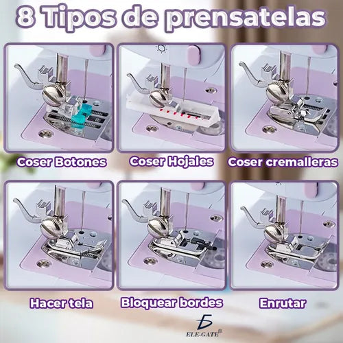 Máquina De Coser Multifuncional 12 Patrones