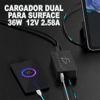 Cargador Laptop Compatible Con Microsoft Surface 36w 12v