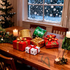 Cintas Navideñas Diseños Variados En Rojo Verde Oro Y Plata