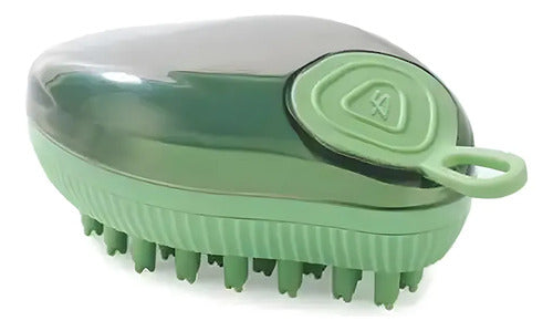 Cepillo De Baño Con Jabonera Rellenable Para Gatos Y Perros