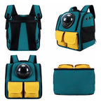Bolsa Mochila Transportadora Perro Gato Portátil Viaje Para