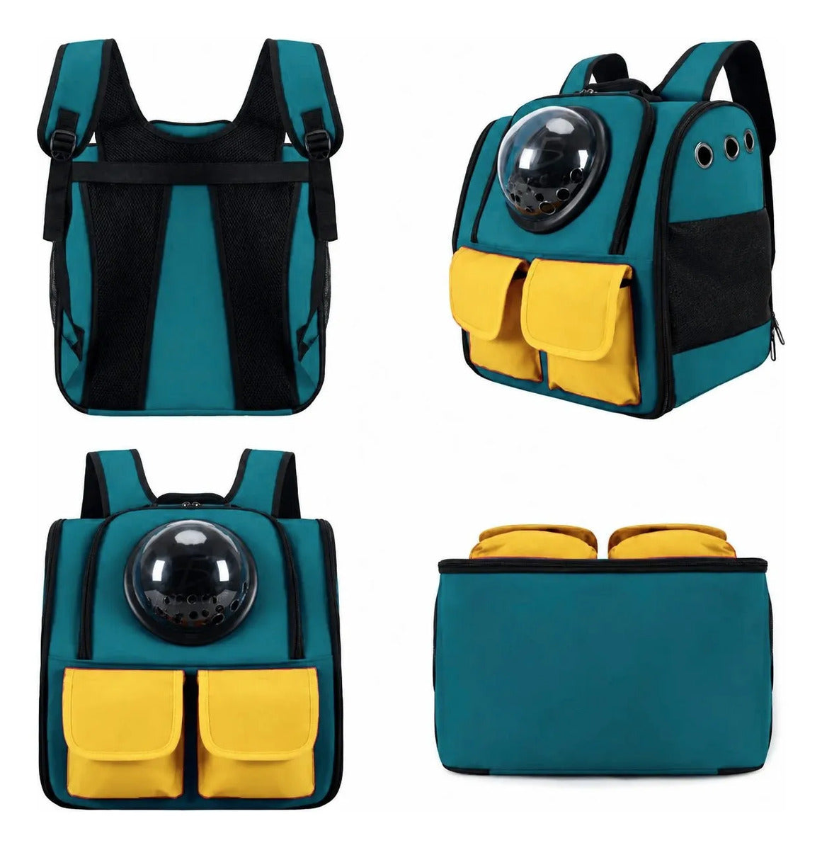 Bolsa Mochila Transportadora Perro Gato Portátil Viaje Para