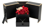 Alajero En Forma De Caja De Regalo Con Rosas Y Cadena