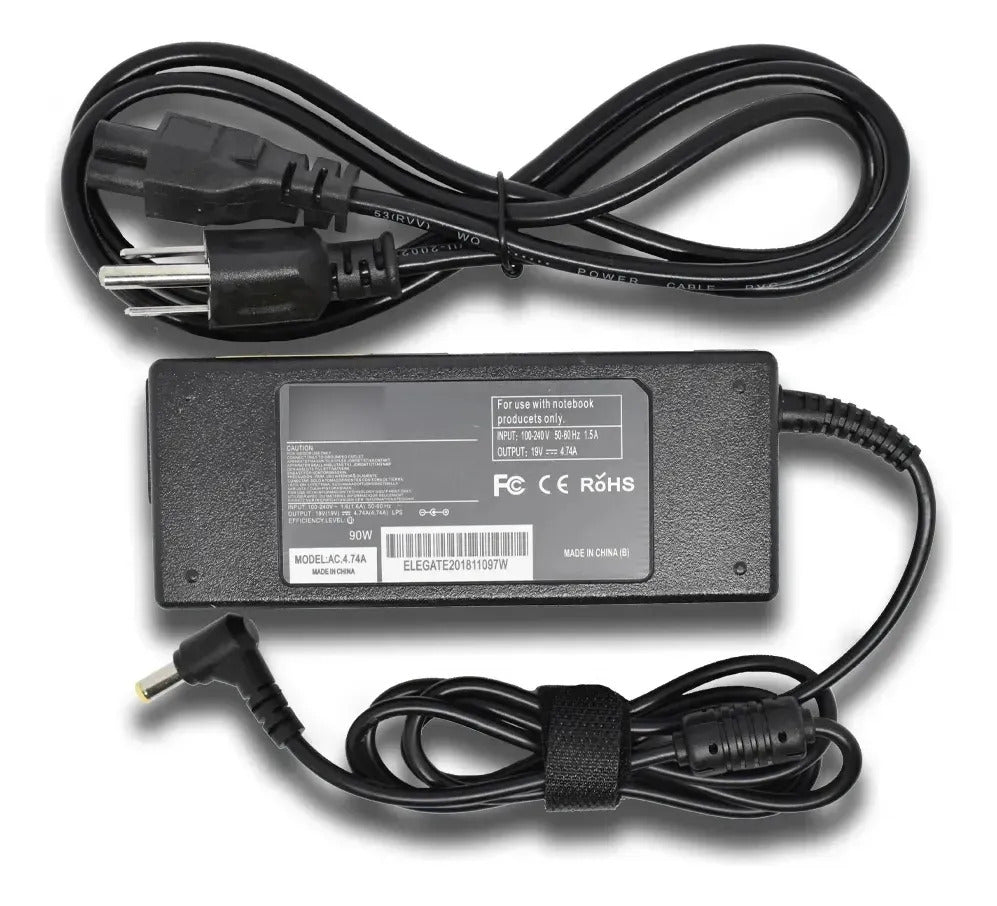 Cargador Laptop Compatible Con Acer 19v 4.74a 5.5 1.7mm