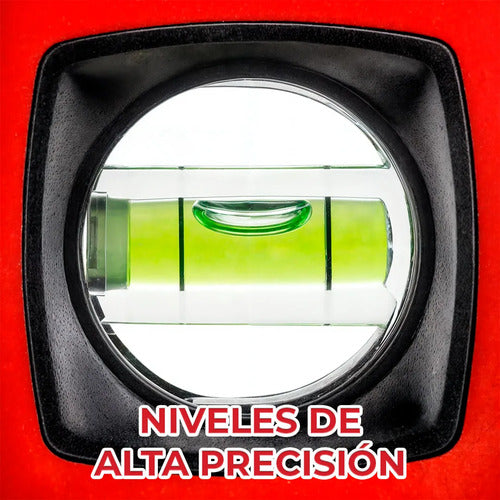 Nivel De Mano Tubular De Aluminio Con 3 Niveles