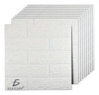 Paneles Xpe Autoadhesivos 10 Pzs Ladrillo Blanco 35 X 38.5