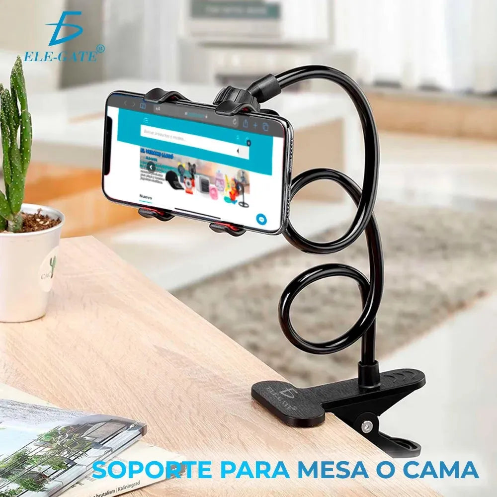 Soporte Universal Flexible Celular Para iPhone Mesa Cama Violeta