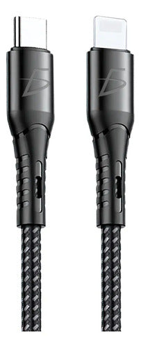 Cable 1m Usb-c Para iPhone Lightning 20w - Negro