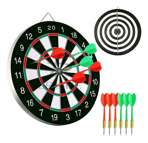 Juego Tablero Con Dardos Y Tiro Al Blanco 14  Multicolor Rayas