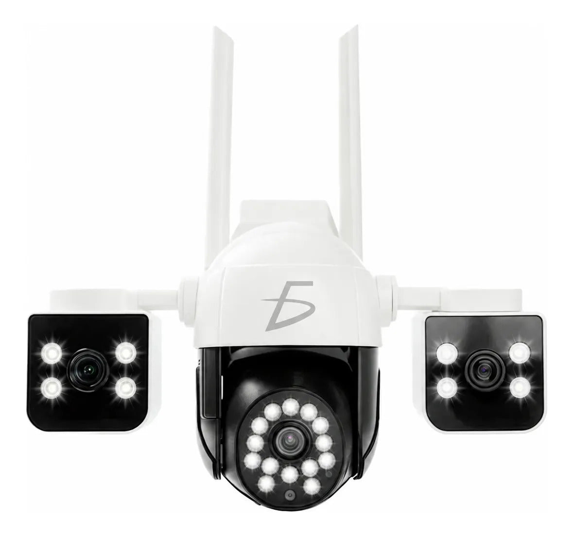Cámara De Seguridad Wifi 3 Lentes 4mp Hd 360 Exterior