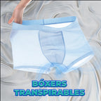 Bóxer de seda de hielo para hombre - xl azul claro XL