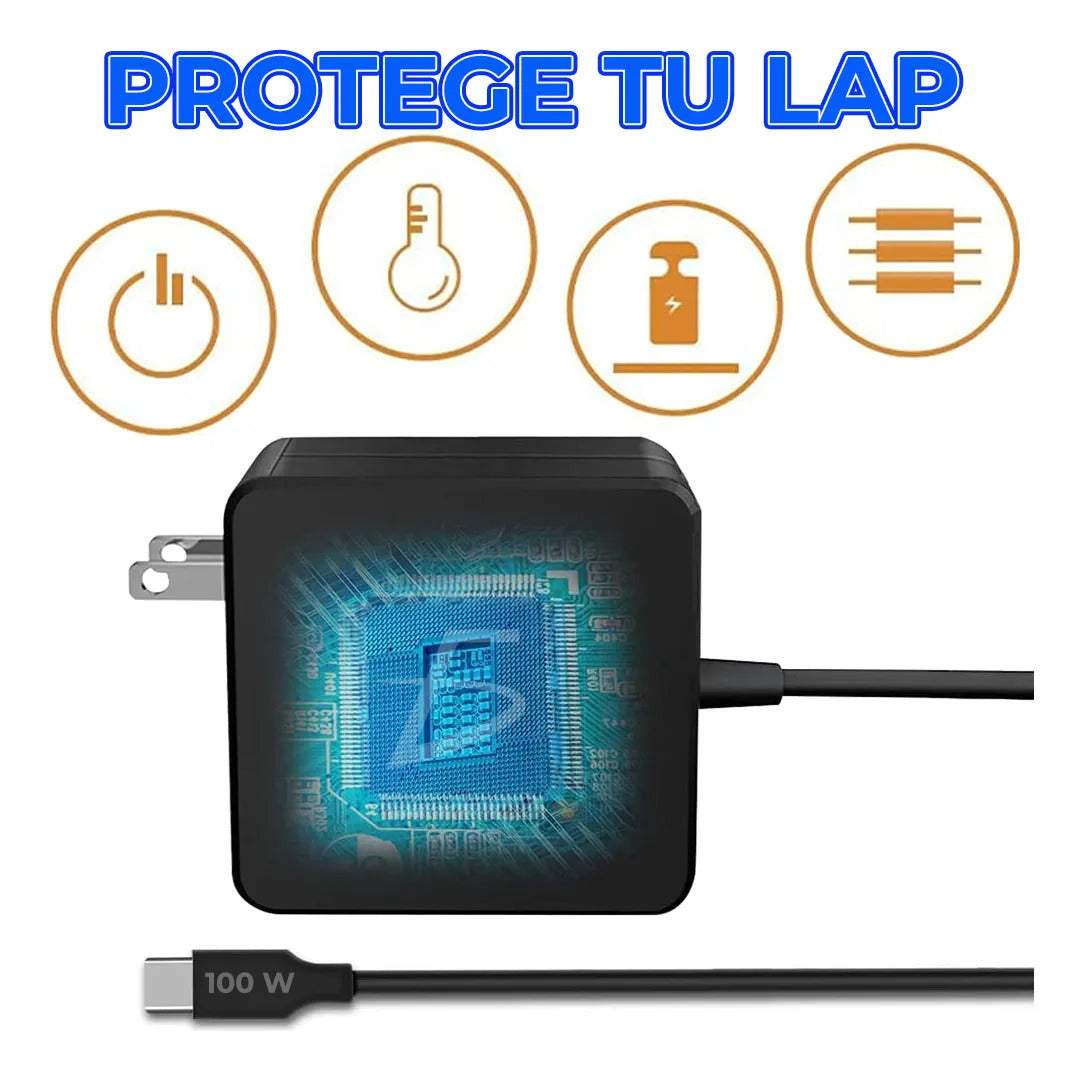 Adaptador Universal 100 W Tipo C Cuadrado
