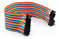 Cables jumper hembra a hembra awg 26 para protoboard