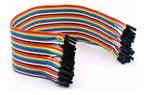 Cables jumper hembra a hembra awg 26 para protoboard