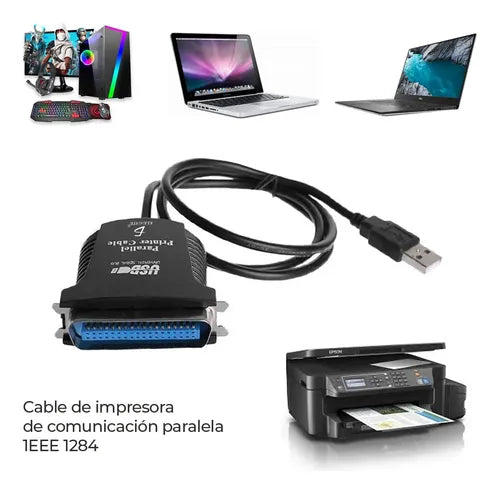 Adaptador Usb Para Impresora De Paralelo Modelo 1284 De 36