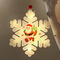 Colgante luminoso de luz LED con motivos de Navidad con amarillo