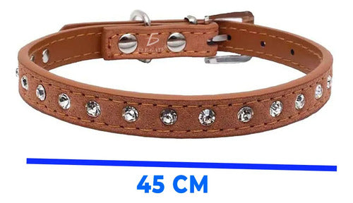 Collar Para Mascotas Grandes Ajustable Con Diamantes De