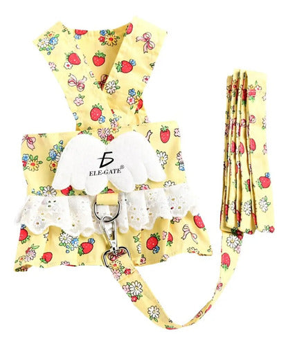 Vestido Arnés Para Perros Pequeños Talla Pequeña Amarillo