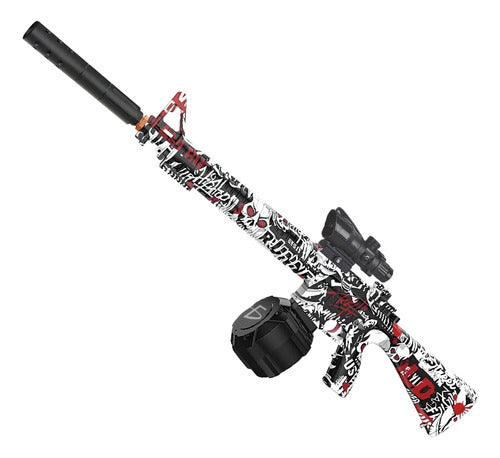 Pistola Automático De Hidrogel Con Modo Ráfaga Y Pila