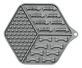 Plato Con Textura Ideal Para Comida Húmeda Gris
