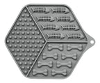 Plato Con Textura Ideal Para Comida Húmeda Gris