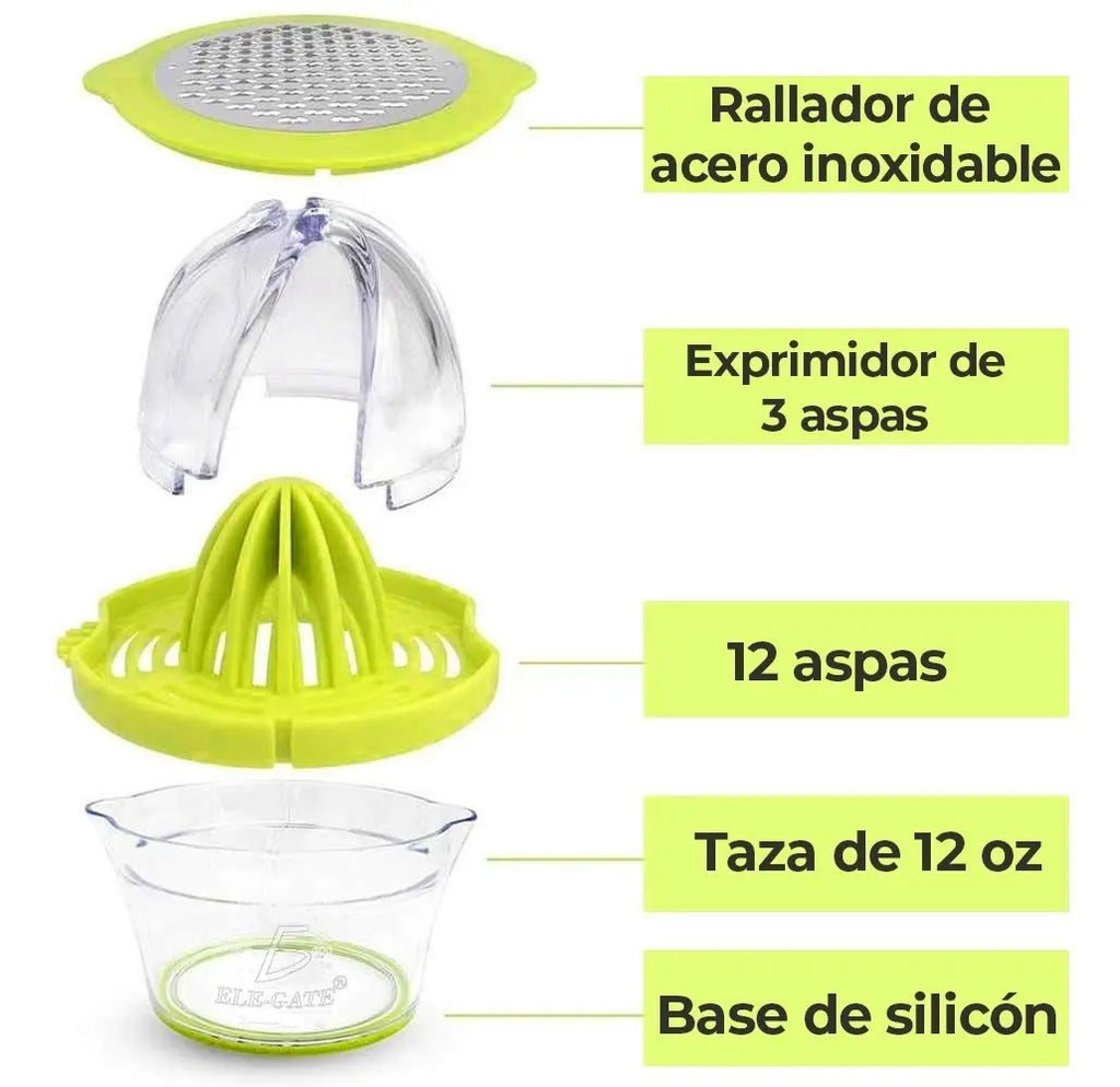 Exprimidor Manual De Jugo Ele-gate Para Cítricos Y Frutas