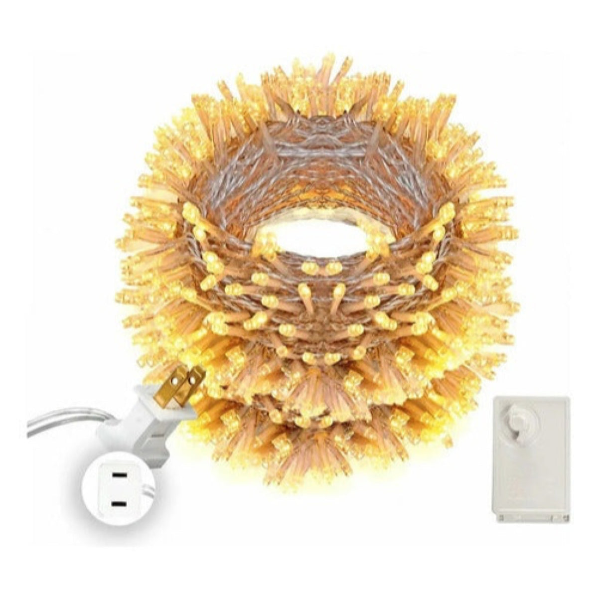 Serie de luz LED tipo arroz con panel solar repelente al agua