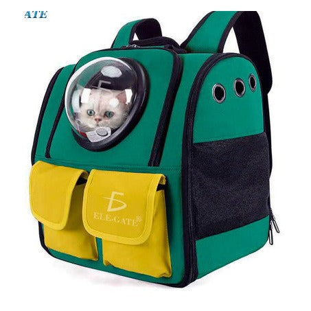 Bolsa mochila transportadora perro gato portátil viaje para