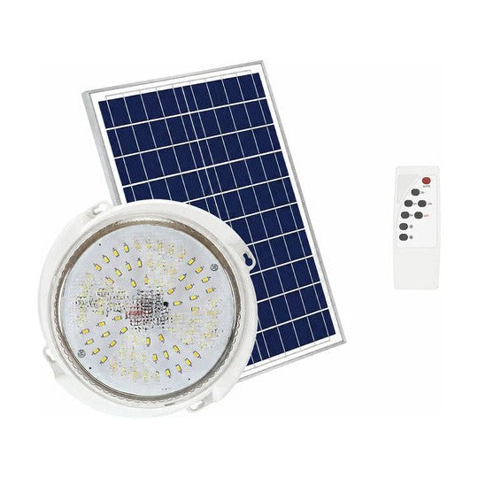 Luz de techo solar para interior 100 W con sensor de luz y