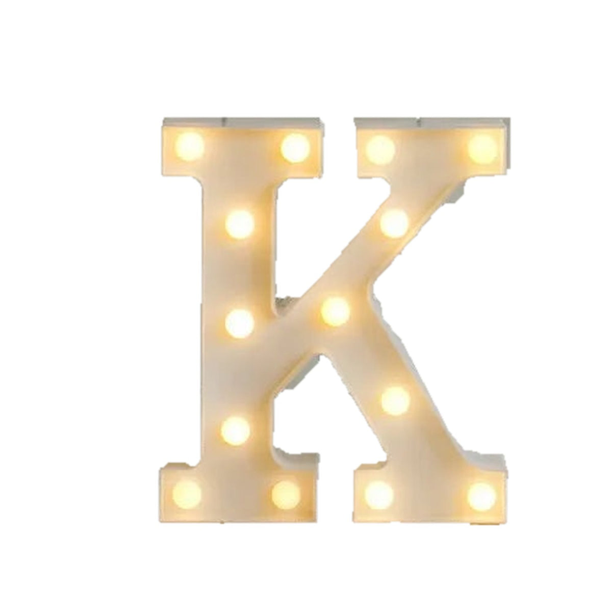 LED letras K 3D luces foco lampara decora abecedario