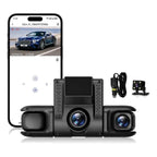 Cámara para auto 4 canales 360° 1080p hdr dash cam frontal