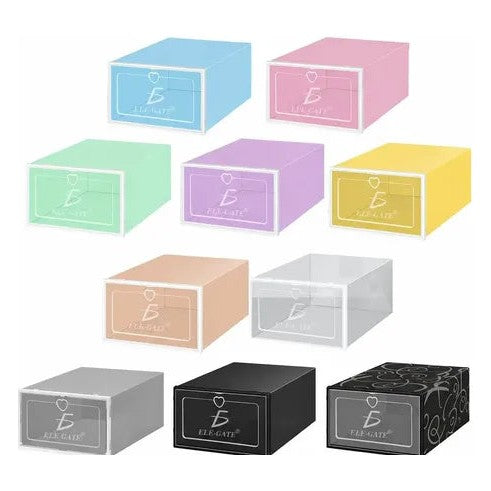 Cajas organizadoras de zapatos apilables almacenaje 6 multicolor