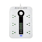 Multicontacto universal con 6 clavijas 4 USB y 2 USB-C