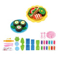 Set de plastilina infantil con moldes de comida y sushi