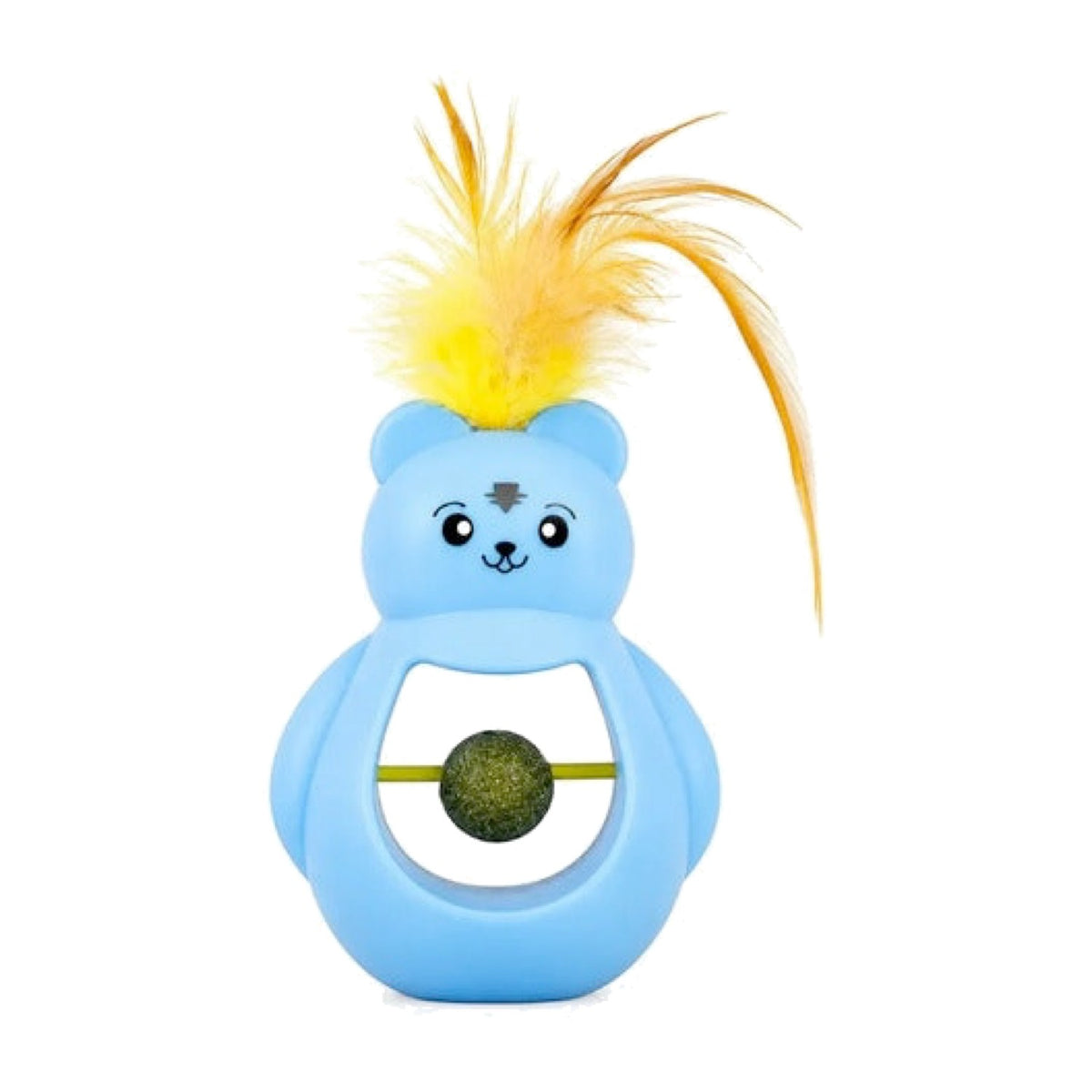 Juguete interactivo para gato tentetieso con catnip y