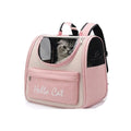 Mochila para mascotas diseño ventilado transpirable rosa