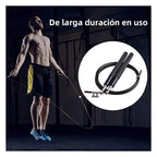 Cuerda de saltar de alta velocidad ajustable de aluminio