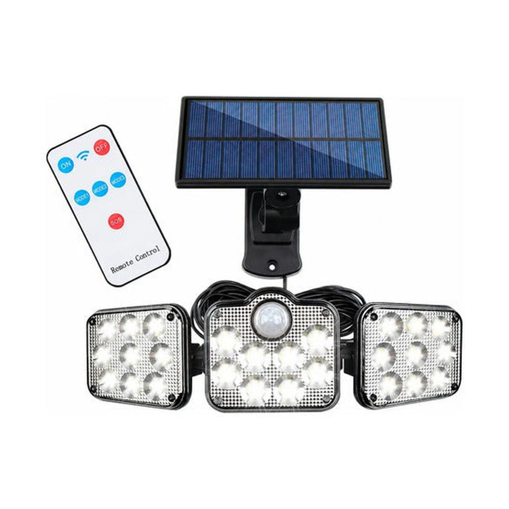Lampara LED solar con sensor de movimiento impermeables